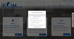 Desktop Screenshot of ikom-bonn.de