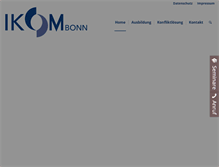 Tablet Screenshot of ikom-bonn.de